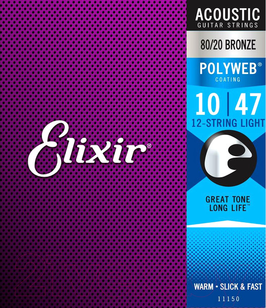 Изображение товара Струны для 12-струнной гитары Elixir Strings 11150 10-47
