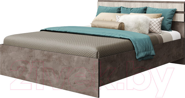 Изображение товара Комплект мебели для спальни Мебель-КМК Лондон 0914 (оникс/бетон светлый)