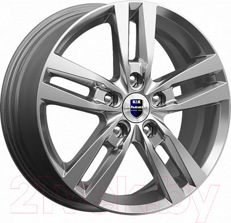 Изображение товара Литой диск K&K Rassvet 16x6.5" 5x114.3мм DIA 66.1мм ET 50мм Дарк платинум