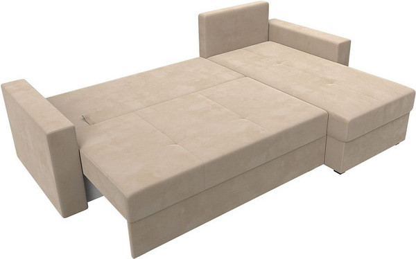 Изображение товара Диван угловой Лига Диванов Верона лайт правый (велюр бежевый)