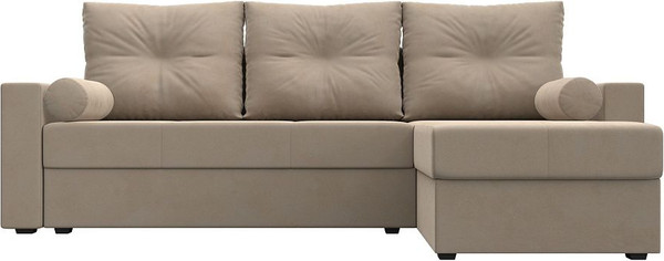 Изображение товара Диван угловой Лига Диванов Верона лайт правый (велюр бежевый)