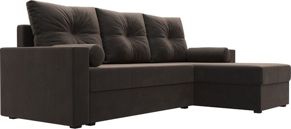 Изображение товара Диван угловой Лига Диванов Верона лайт правый (велюр коричневый)