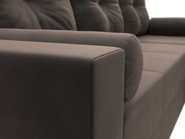 Изображение товара Диван угловой Лига Диванов Верона лайт правый (велюр коричневый)