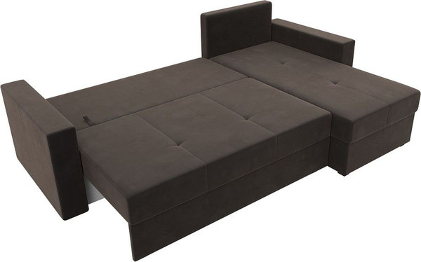 Изображение товара Диван угловой Лига Диванов Верона лайт правый (велюр коричневый)