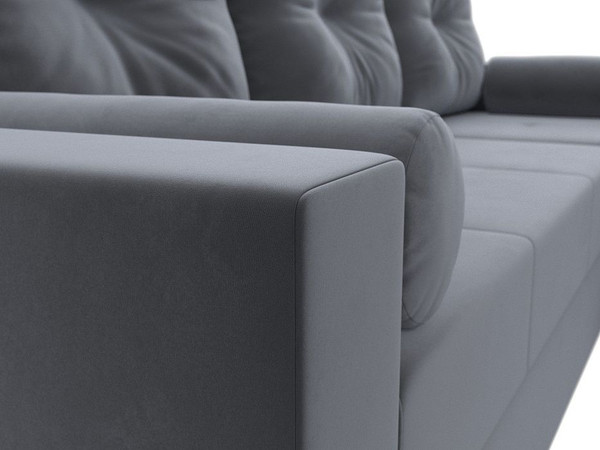 Изображение товара Диван угловой Лига Диванов Верона лайт правый (велюр серый)