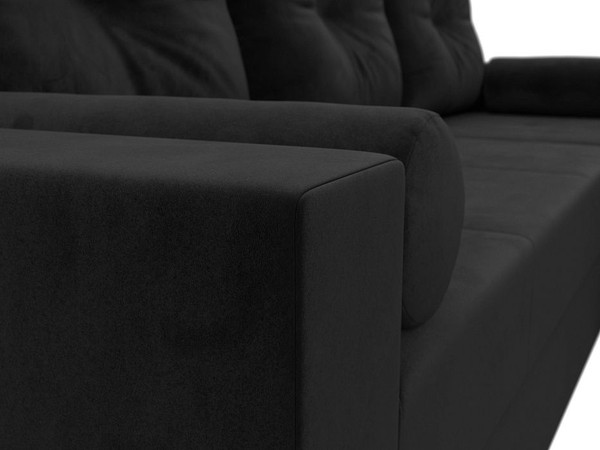 Изображение товара Диван угловой Лига Диванов Верона лайт правый (велюр черный)