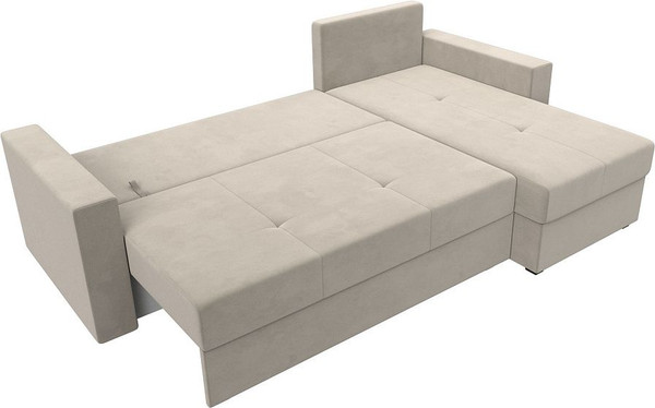 Изображение товара Диван угловой Лига Диванов Верона лайт правый (микровельвет бежевый)