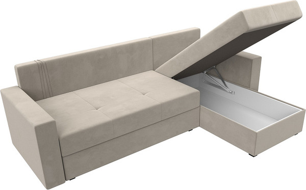 Изображение товара Диван угловой Лига Диванов Верона лайт правый (микровельвет бежевый)