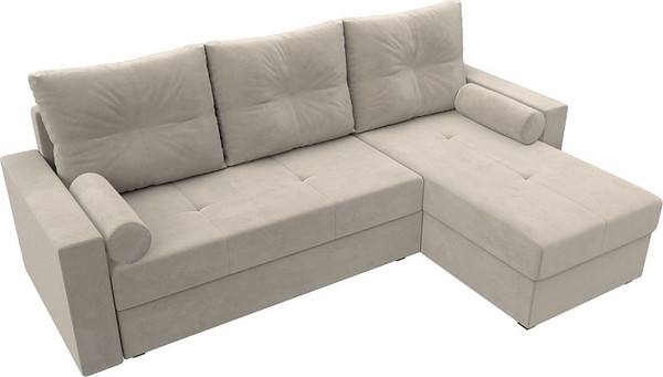 Изображение товара Диван угловой Лига Диванов Верона лайт правый (микровельвет бежевый)