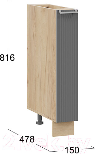 Изображение товара Шкаф карго ТриЯ Кимберли 1Н15К (дуб крафт золотой/титан)