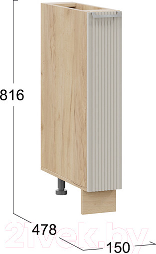 Изображение товара Шкаф карго ТриЯ Кимберли 1Н15К (дуб крафт золотой/кремовый)