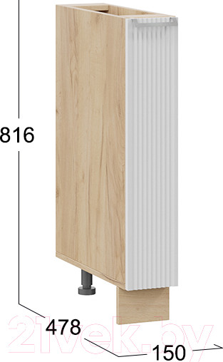 Изображение товара Шкаф карго ТриЯ Кимберли 1Н15К (дуб крафт золотой/сноу)