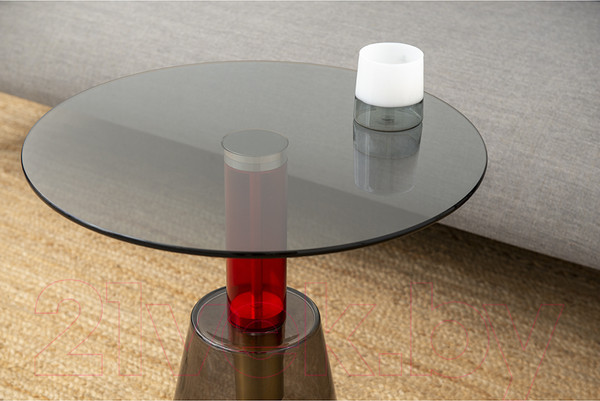 Изображение товара Журнальный столик Bergenson Bjorn Amalie / MZTBL-CGLSGR-50 (серый/красный)