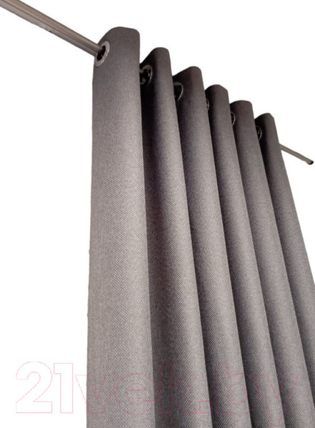 Изображение товара Комплект штор Модный текстиль 01L / 112MT6670M28 (260x210, 2шт,  средне серый)