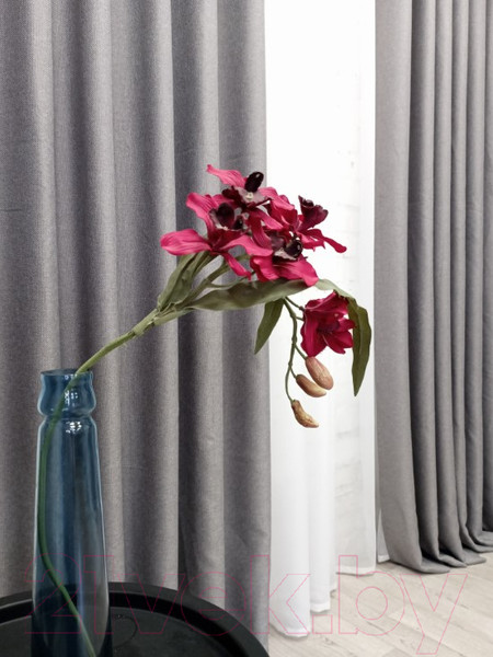 Изображение товара Комплект штор Модный текстиль 06L / 112MT6670M28 (260x210, 2шт, средне серый)