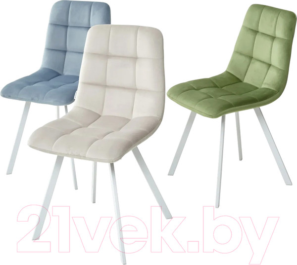 Изображение товара Стул M-City Chilli Square / 629M04901 (G108-06 серебристо-серый/белый)