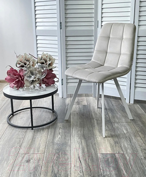 Изображение товара Стул M-City Chilli Square / 629M04901 (G108-06 серебристо-серый/белый)