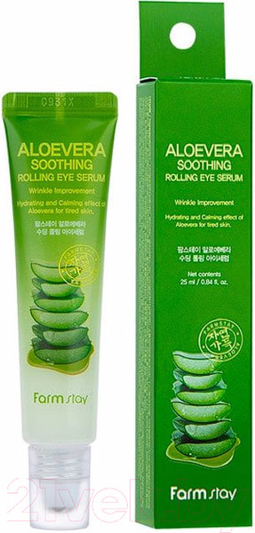 Изображение товара Сыворотка для век FarmStay Aloevera Soothing Rolling Eye Serum (25мл)