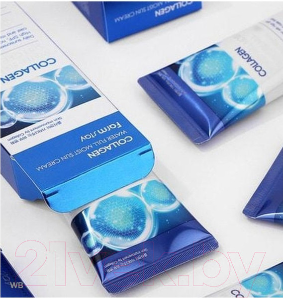 Изображение товара Крем солнцезащитный FarmStay Collagen Water Full Moist Sun Cream SPF50+/PA++++ (50г)