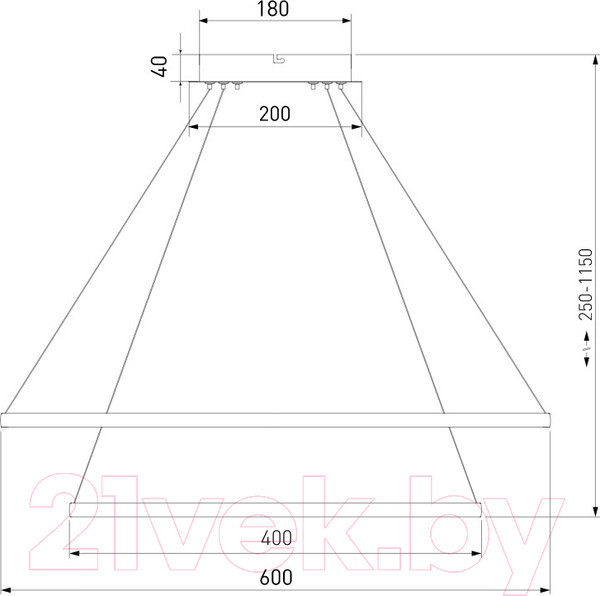 Изображение товара Потолочный светильник Евросвет 90264/2 (черный)