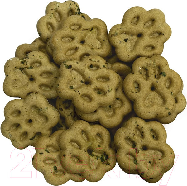 Изображение товара Лакомство для собак Деревенские лакомства Печенье с говядиной и шпинатом (100г)