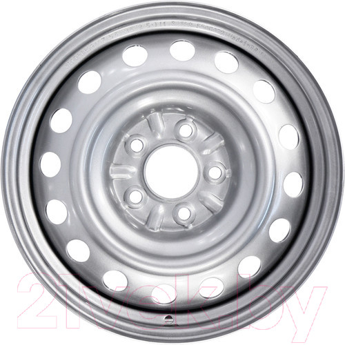 Изображение товара Штампованный диск Trebl 9407T 16x6.5" 5x114.3мм DIA 67.1мм ET 38мм Silver