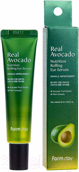 Изображение товара Сыворотка для век FarmStay Real Avocado Nutrition Rolling Eye Serum (25мл)