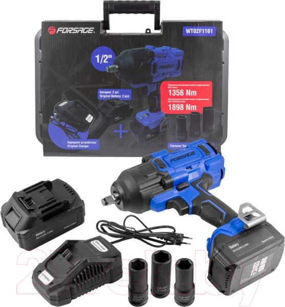 Изображение товара Аккумуляторный гайковерт Forsage F-WT02F1161 (51694)