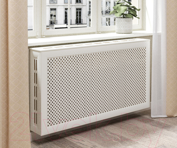 Изображение товара Экран для радиатора STELLA Глория Белый (120х60)