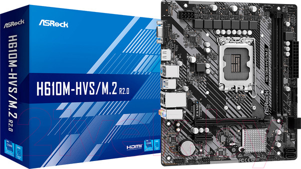Изображение товара Материнская плата AsRock H610M-HVS/M.2 R2.0
