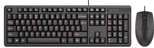 Изображение товара Комплект клавиатура и мышь A4Tech KK-3330 (черный)