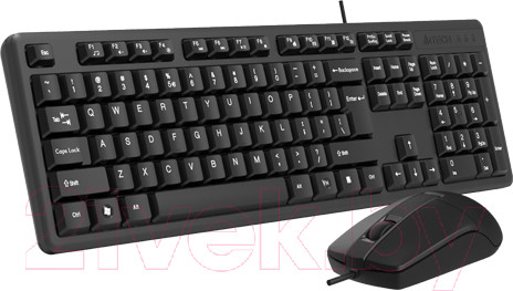 Изображение товара Комплект клавиатура и мышь A4Tech KK-3330 (черный)