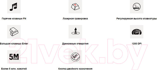 Изображение товара Комплект клавиатура и мышь A4Tech KK-3330 (черный)