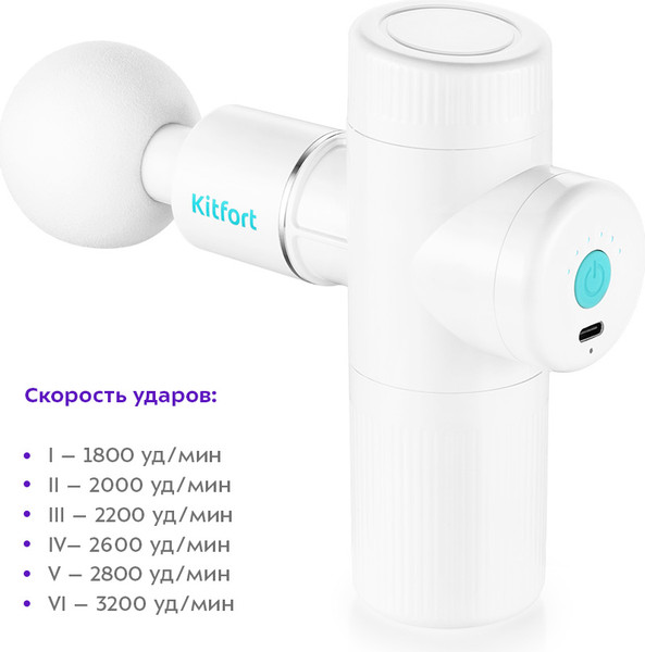 Изображение товара Массажный пистолет Kitfort KT-2926