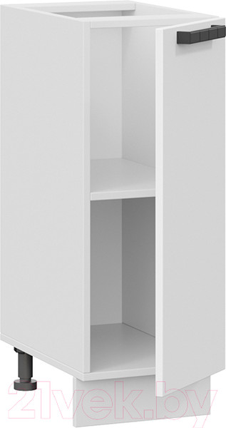 Изображение товара Шкаф-стол кухонный ТриЯ Детройт 1Н3 исп.2 (белый/белый глянец)