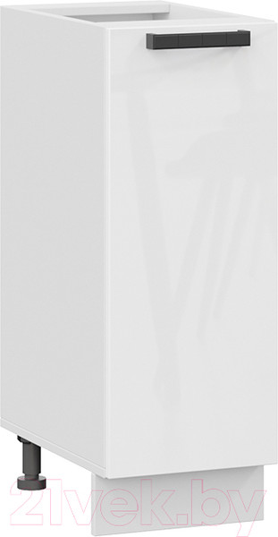 Изображение товара Шкаф-стол кухонный ТриЯ Детройт 1Н3 исп.2 (белый/белый глянец)