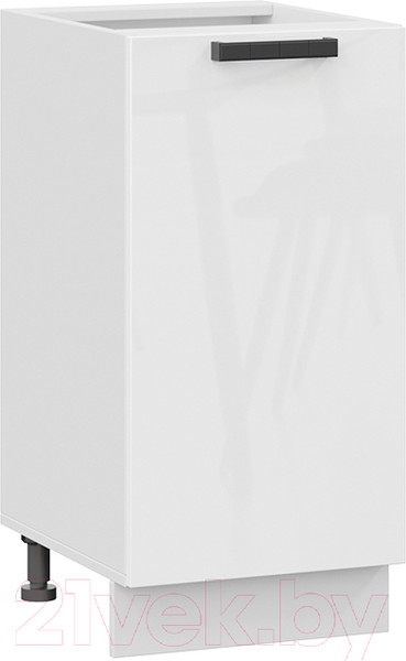 Изображение товара Шкаф-стол кухонный ТриЯ Детройт 1Н4 исп.2 (белый/белый глянец)