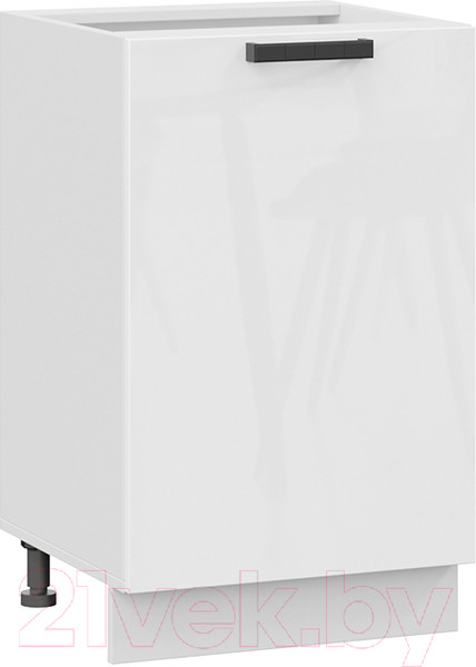 Изображение товара Шкаф-стол кухонный ТриЯ Детройт 1Н5 исп.2 (белый/белый глянец)