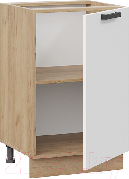 Изображение товара Шкаф-стол кухонный ТриЯ Детройт 1Н5 исп.2 (дуб крафт золотой/белый глянец)