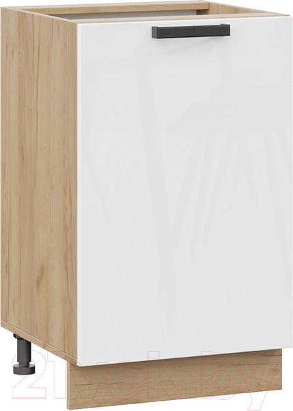 Изображение товара Шкаф-стол кухонный ТриЯ Детройт 1Н5 исп.2 (дуб крафт золотой/белый глянец)