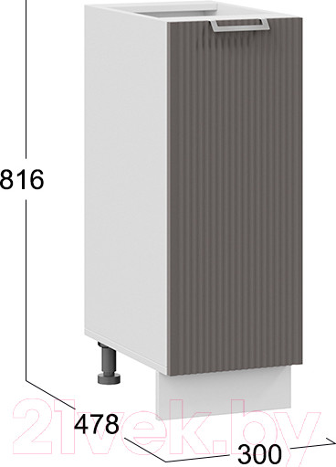 Изображение товара Шкаф-стол кухонный ТриЯ Кимберли 1Н3 (белый/муссон)