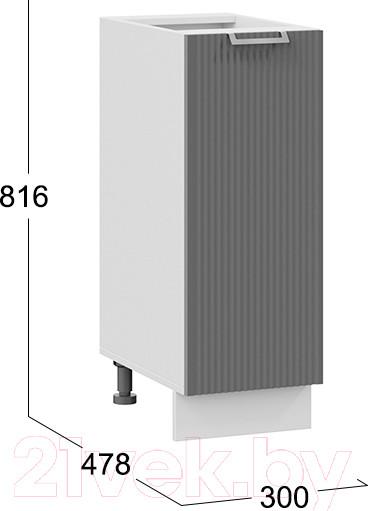 Изображение товара Шкаф-стол кухонный ТриЯ Кимберли 1Н3 (белый/титан)