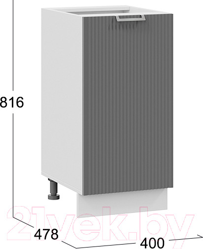 Изображение товара Шкаф-стол кухонный ТриЯ Кимберли 1Н4 (белый/титан)