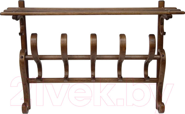 Изображение товара Вешалка для одежды Мебелик В 7Н (средне-коричневый)