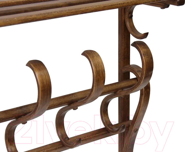 Изображение товара Вешалка для одежды Мебелик В 7Н (средне-коричневый)