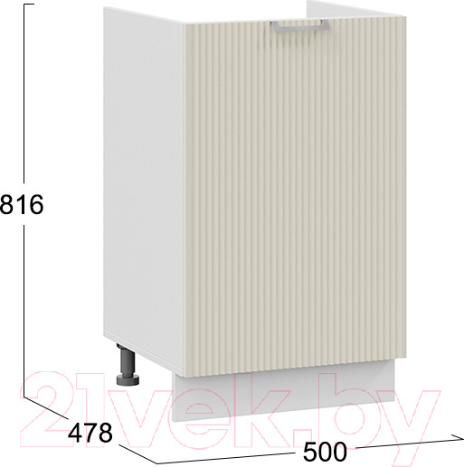 Изображение товара Шкаф под мойку ТриЯ Кимберли 1Н5М (белый/крем)