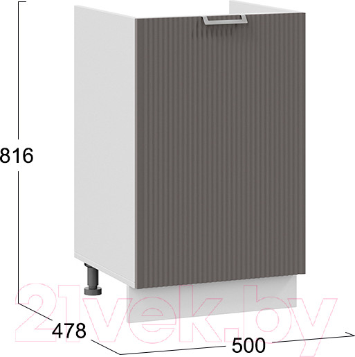 Изображение товара Шкаф под мойку ТриЯ Кимберли 1Н5М (белый/муссон)