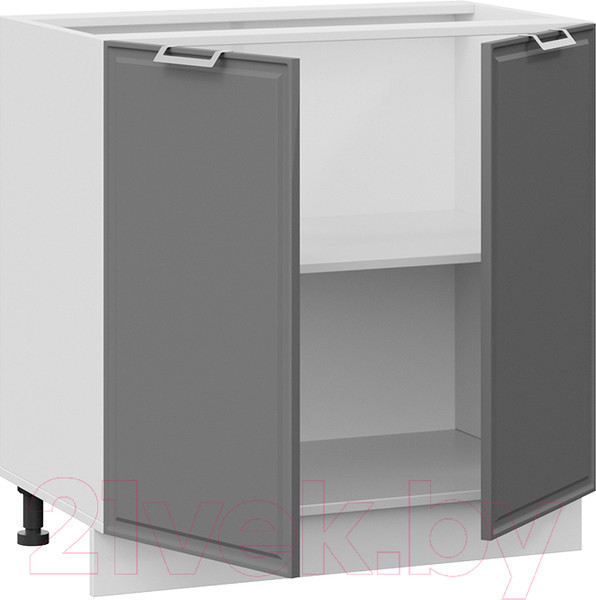 Изображение товара Шкаф-стол кухонный ТриЯ Белладжио 1Н8 (белый/софт графит)
