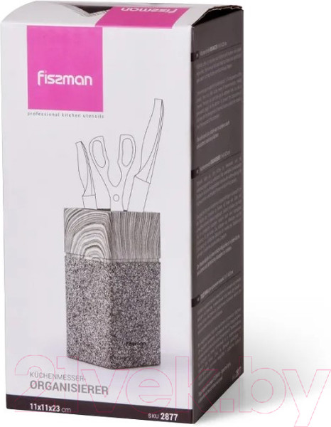 Изображение товара Подставка для ножей Fissman 2877 (графит)