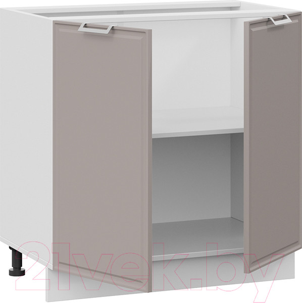 Изображение товара Шкаф-стол кухонный ТриЯ Белладжио 1Н8 (белый/софт капучино)